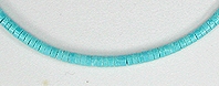 Santo Domingo turquoise heishi necklace