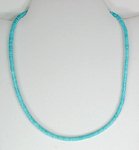 Santo Domingo turquoise heishi necklace