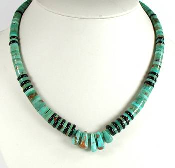 Navajo Heishi  Nugget  Choker Necklace