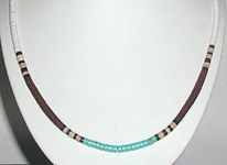 Santo Domingo heishi choker necklace