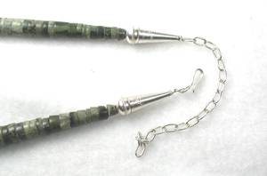 Santo Domingo Serpentine and Turquoise Gumball Necklace