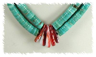 Santo Domingo Turquoise Jacla  Necklace