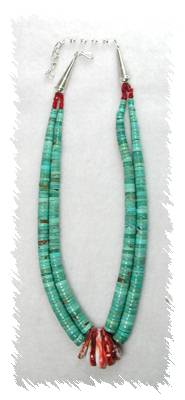 Santo Domingo Turquoise Jacla  Necklace