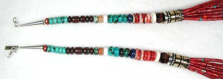 Tommy Singer Navajo Bamboo Coral Necklace