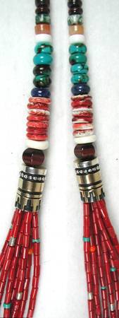 Tommy Singer Navajo Bamboo Coral Necklace