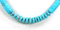 Santo Domingo turquoise heishi necklace