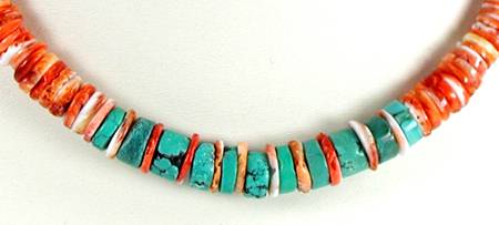 Navajo Heishi  Nugget  Choker Necklace