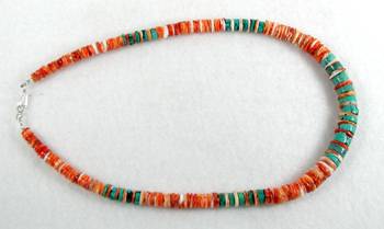 Navajo Heishi  Nugget  Choker Necklace