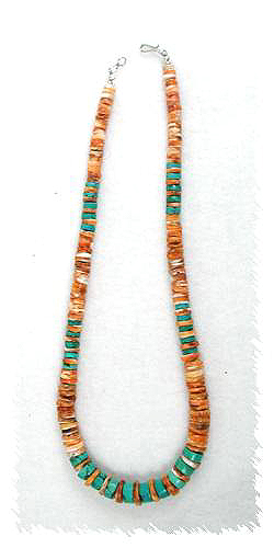 Navajo Heishi  Nugget  Choker Necklace