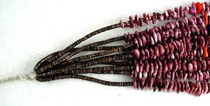 Santo Domingo Heishi  and Spiny Oyster nugget Necklace