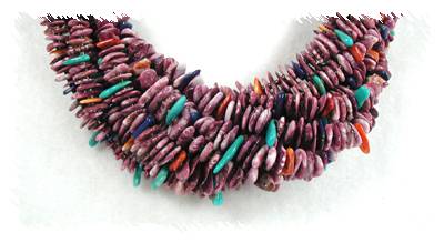 Santo Domingo Heishi  and Spiny Oyster nugget Necklace