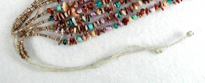 Santo Domingo Heishi  and Spiny Oyster nugget Necklace