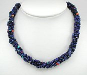 Navajo Lapis Lazuli Rope Necklace