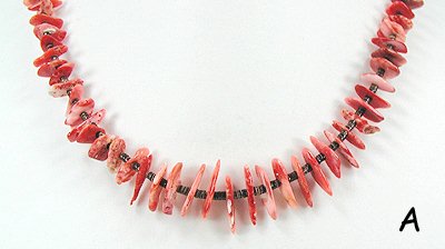 Santo Domingo Spiny Oyster Heishi Necklace