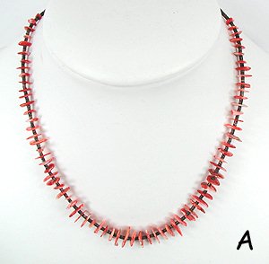 Santo Domingo Spiny Oyster Heishi Necklace