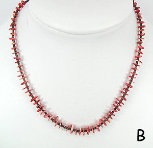 Santo Domingo Spiny Oyster Heishi Necklace