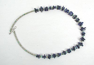 Navajo Lapis Lazuli Nugget Rope Necklace