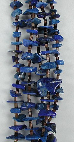 Santo Domingo Lapis Hiding Bear Necklace