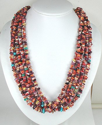 Navajo Spiny Oyster Corn  Necklace