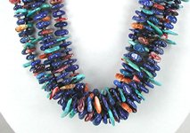 Santo Domingo Lapis Nugget Necklace