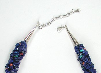 Navajo Lapis Lazuli Nugget Rope Necklace
