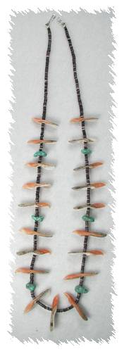 Santo Domingo Olive Shell Bird Necklace