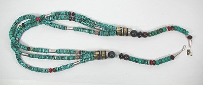 Tommy Singer Navajo stone bead Necklace