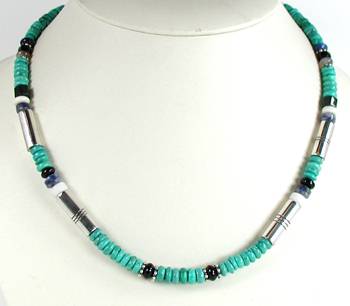 Tommy Singer Navajo gemstone  necklace