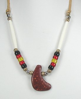 Native American Indian pipestone necklace pendant