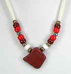 Oglala Lakota pipestone necklace