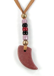 Native American Indian pipestone necklace pendant