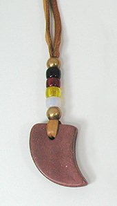 Native American Indian pipestone necklace pendant