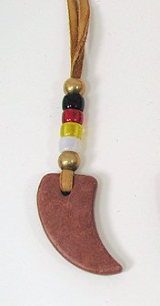 Native American Indian pipestone necklace pendant