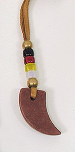 Native American Indian pipestone necklace pendant