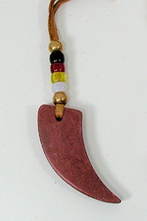 Native American Indian pipestone necklace pendant
