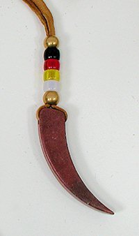 Native American Indian pipestone necklace pendant