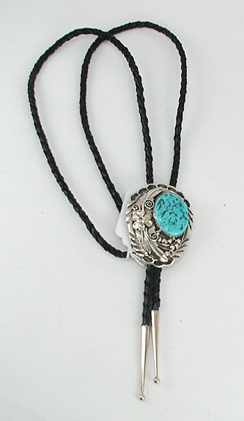 Navajo  turquoise bolo tie