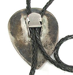Navajo sterling silver and turquoise  bolo tie 