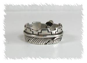 Hand made Native American Indian Jewelry; Navajo Sterling Silver Denim Lapis Ring