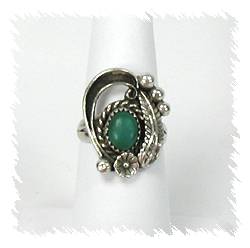 Navajo Sterling Silver Turquoise  Ring