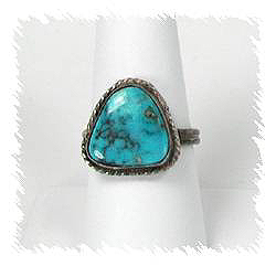 Navajo Sterling Silver Turquoise  Ring