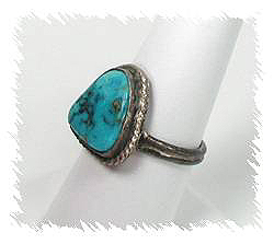 Navajo Sterling Silver Turquoise  Ring