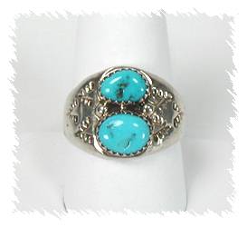 Navajo Sterling Silver Turquoise  Ring