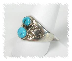 Navajo Sterling Silver Turquoise  Ring