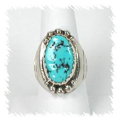 Navajo Sterling Silver Turquoise  Ring