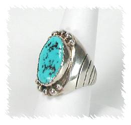 Navajo Sterling Silver Turquoise  Ring