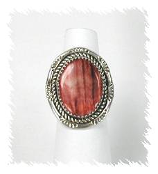 Navajo Sterling Silver Spiny Oyster Ring