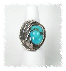 Navajo Sterling Silver Turquoise  Ring