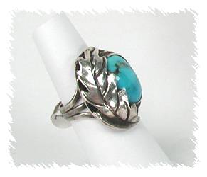 Navajo Sterling Silver Turquoise  Ring