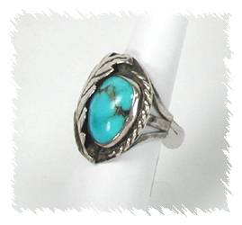 Navajo Sterling Silver Turquoise  Ring